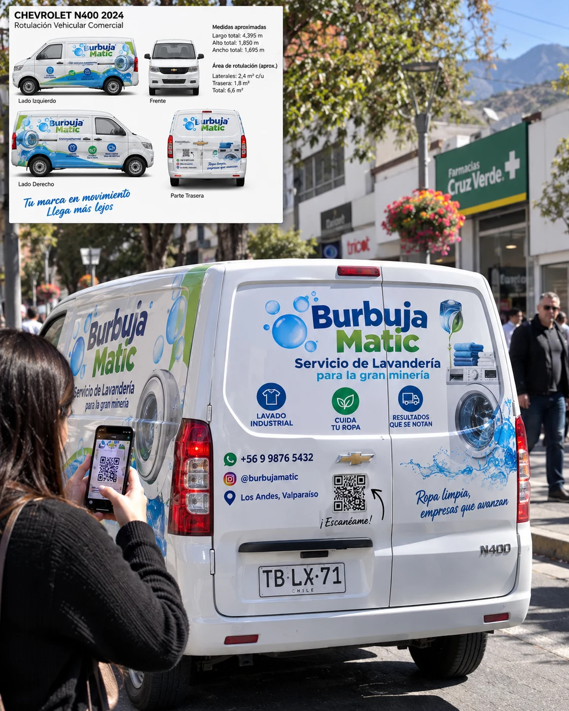 Rotulación vehicular · producto personalizado por ABC Gráfica