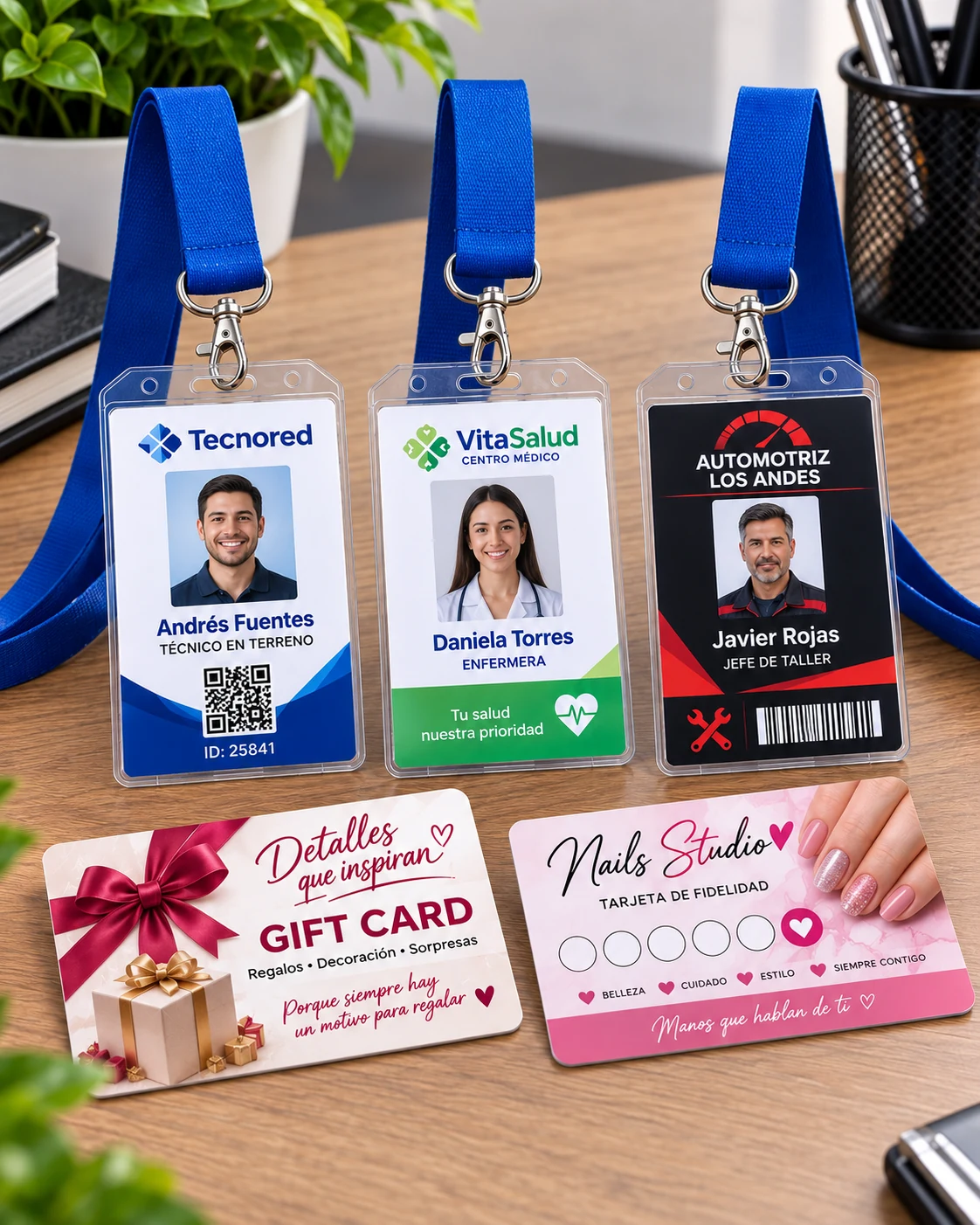 Tarjetas PVC · producto personalizado por ABC Gráfica