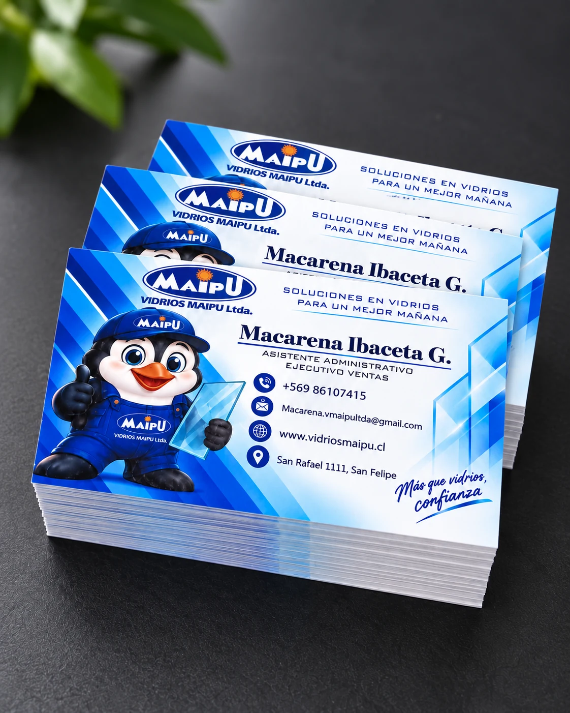 Tarjetas de presentación · producto personalizado por ABC Gráfica